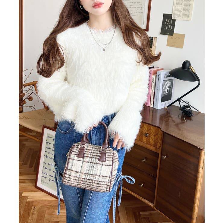 フェイクレザー ミニボストンショルダーバッグ | moment+ | 詳細画像71 