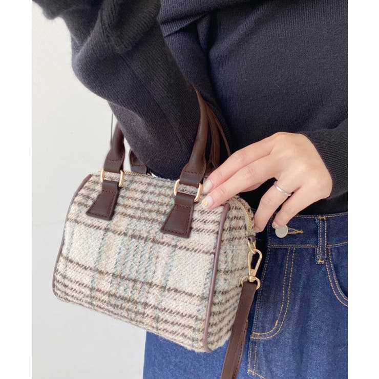 フェイクレザー ミニボストンショルダーバッグ | moment+ | 詳細画像73 