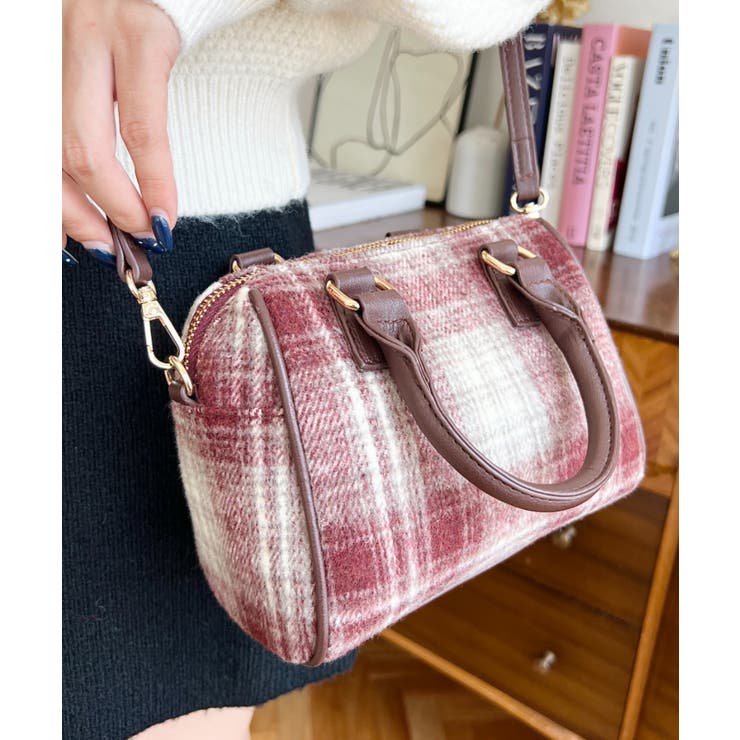 フェイクレザー ミニボストンショルダーバッグ | moment+ | 詳細画像75 