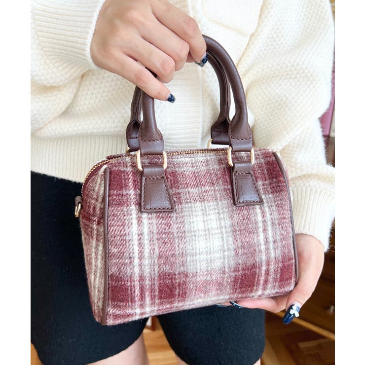 フェイクレザー ミニボストンショルダーバッグ | moment+ | 詳細画像78 