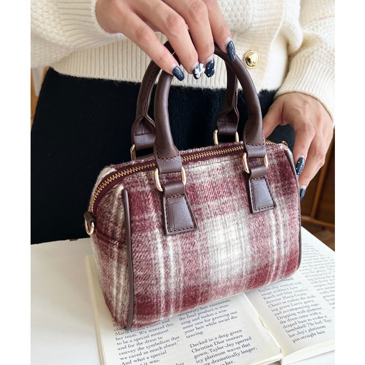 フェイクレザー ミニボストンショルダーバッグ | moment+ | 詳細画像79 