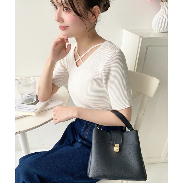 スクエアワンハンドルショルダーバッグ[品番：ERMW0000011]｜moment+