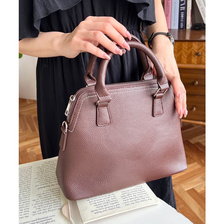 ショルダーステッチボストンハンドバッグ | moment+ | 詳細画像16 