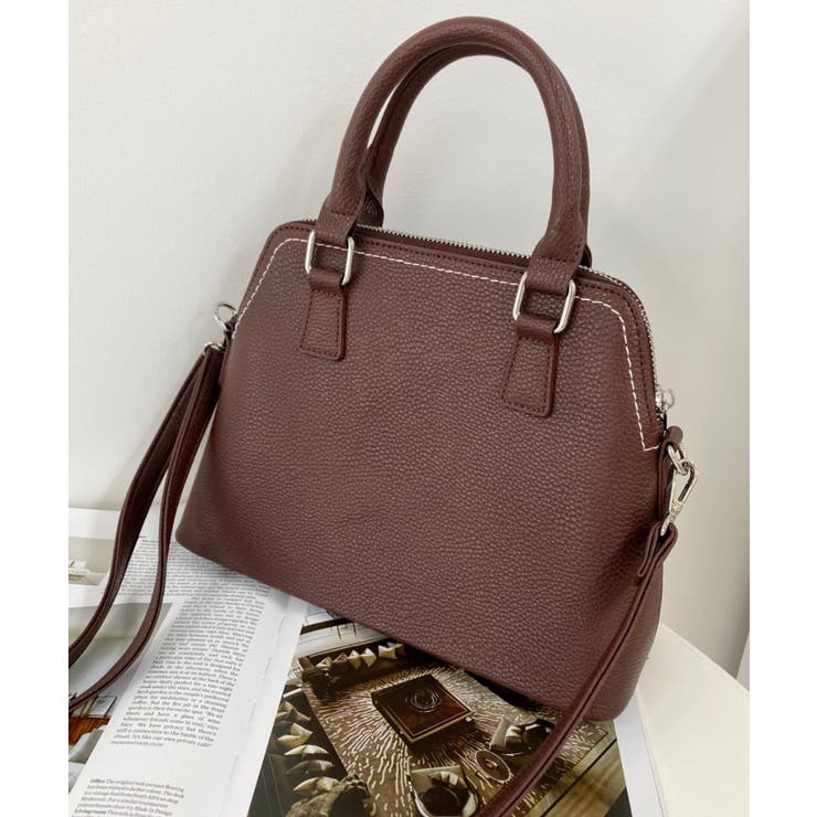 ショルダーステッチボストンハンドバッグ | moment+ | 詳細画像18 