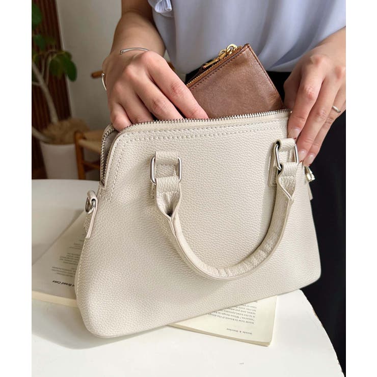 ショルダーステッチボストンハンドバッグ | moment+ | 詳細画像2 