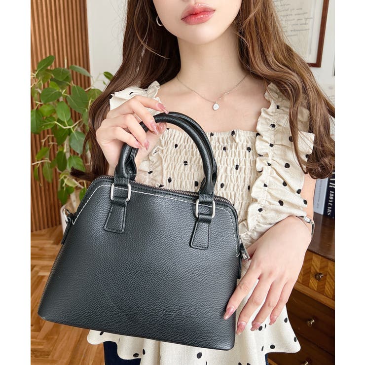 ショルダーステッチボストンハンドバッグ | moment+ | 詳細画像20 