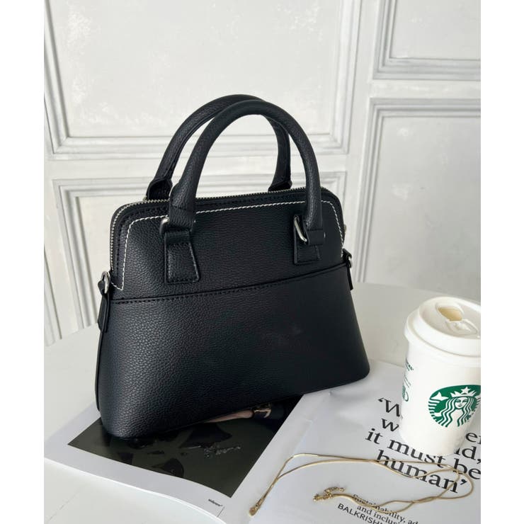 ショルダーステッチボストンハンドバッグ | moment+ | 詳細画像23 