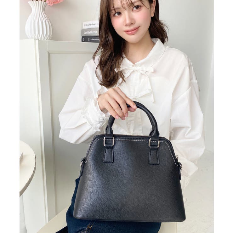 ショルダーステッチボストンハンドバッグ | moment+ | 詳細画像29 