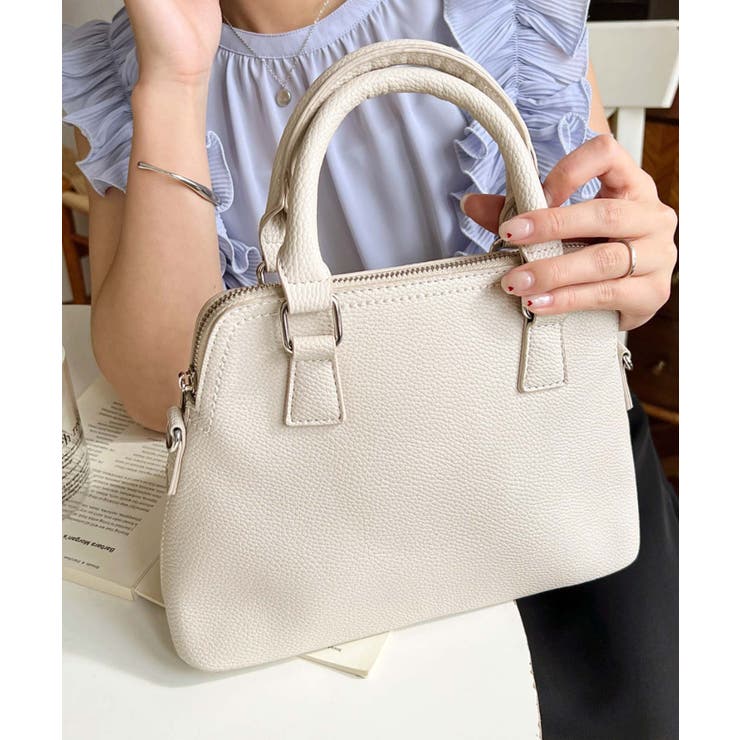 ショルダーステッチボストンハンドバッグ | moment+ | 詳細画像3 