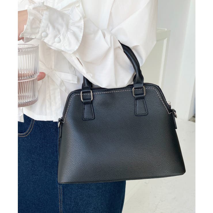 ショルダーステッチボストンハンドバッグ | moment+ | 詳細画像30 