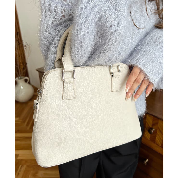 ショルダーステッチボストンハンドバッグ | moment+ | 詳細画像4 