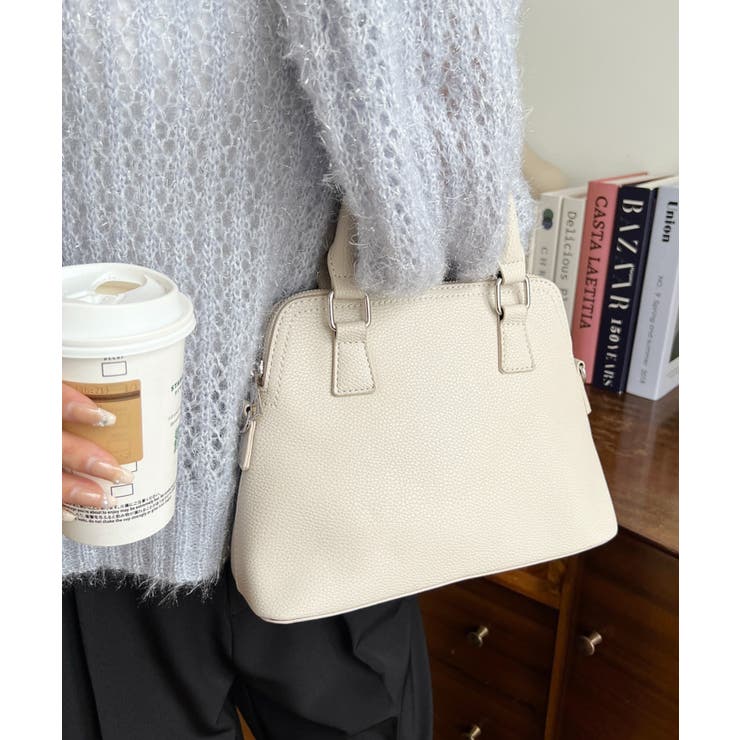 ショルダーステッチボストンハンドバッグ | moment+ | 詳細画像5 