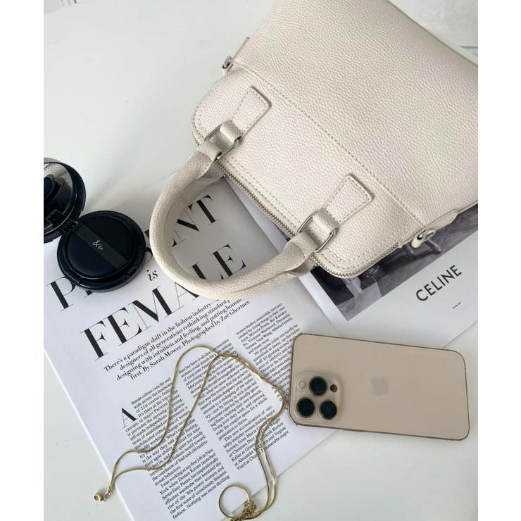 ショルダーステッチボストンハンドバッグ | moment+ | 詳細画像9 