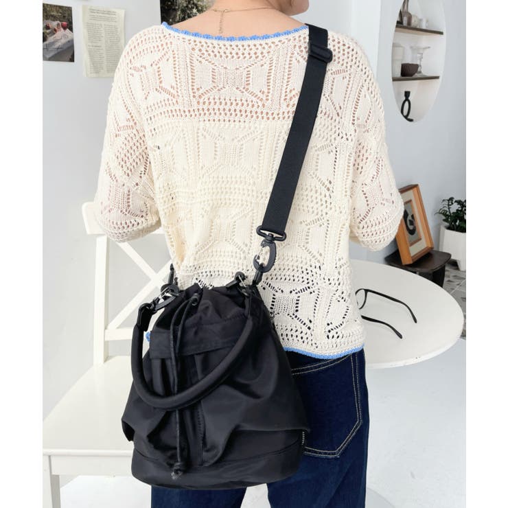 マルチポケット巾着ミリタリーバッグ | moment+ | 詳細画像24 