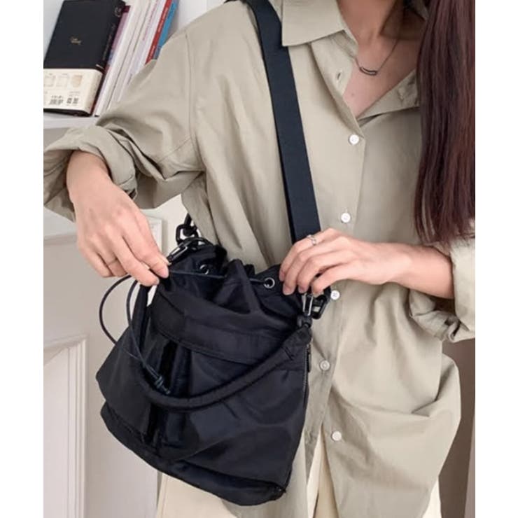 マルチポケット巾着ミリタリーバッグ | moment+ | 詳細画像27 