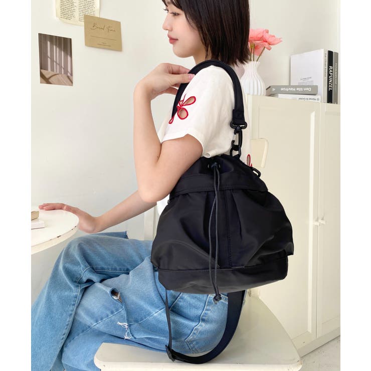 マルチポケット巾着ミリタリーバッグ | moment+ | 詳細画像36 