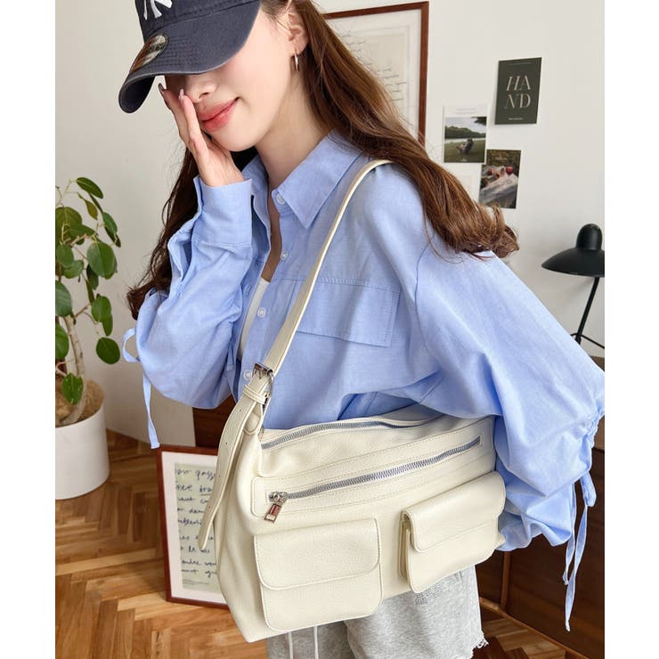 ダブルフラップポケットバッグ | moment+ | 詳細画像1 