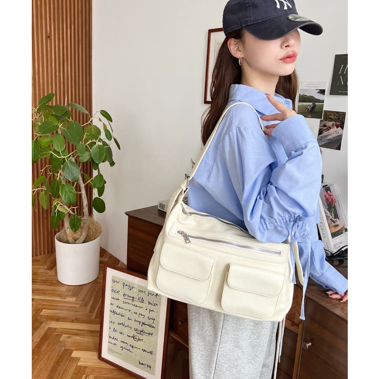 ダブルフラップポケットバッグ | moment+ | 詳細画像2 