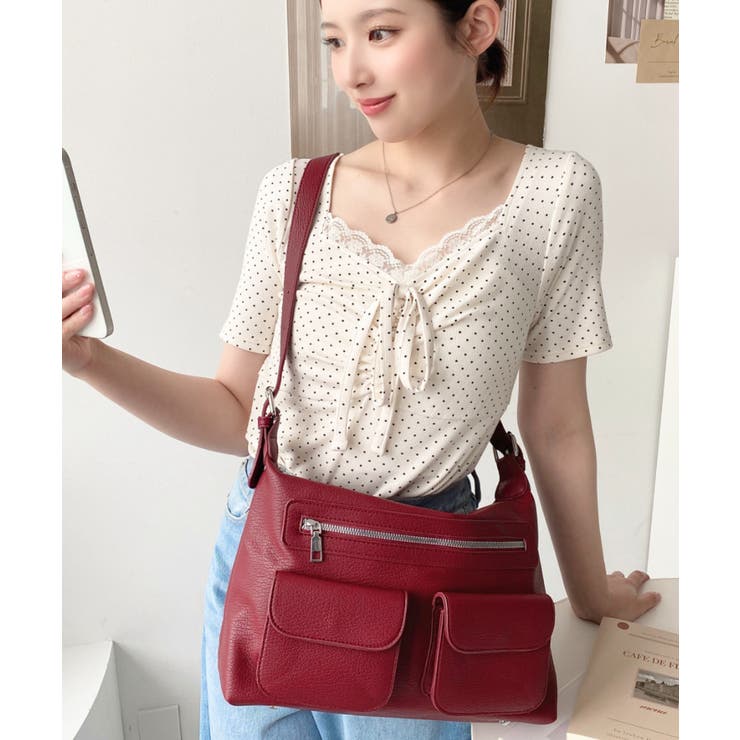 ダブルフラップポケットバッグ | moment+ | 詳細画像9 