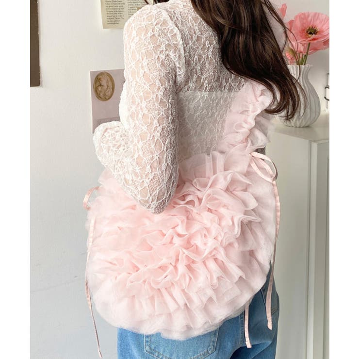 チュールフリルハーフムーンバッグ | moment+ | 詳細画像18 