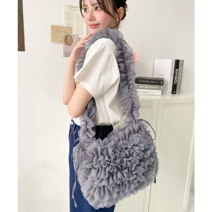 チュールフリルハーフムーンバッグ | moment+ | 詳細画像41 