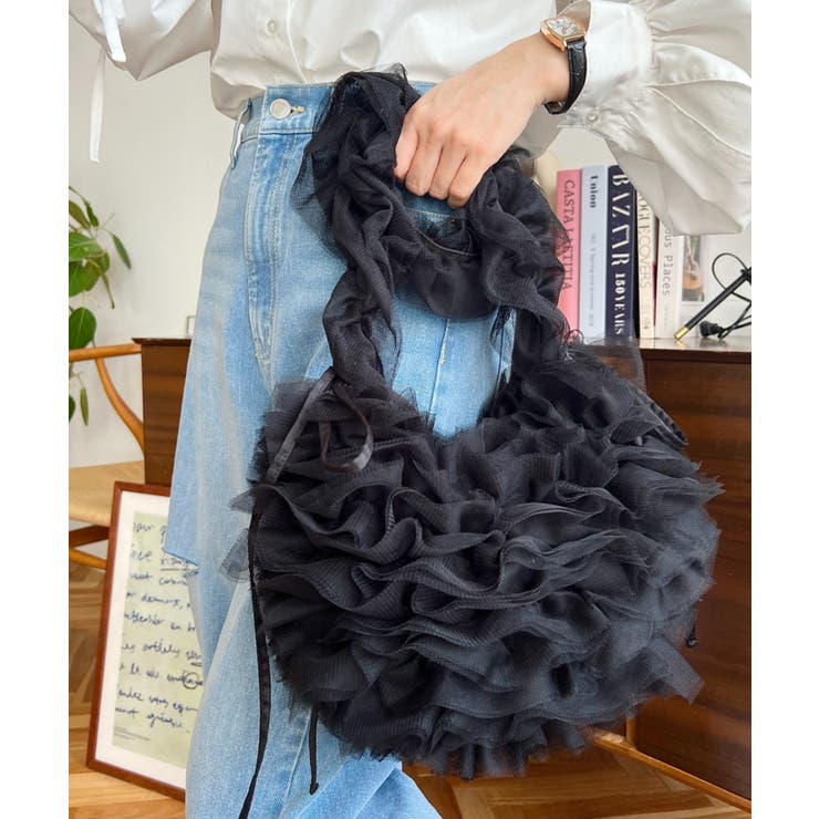 チュールフリルハーフムーンバッグ | moment+ | 詳細画像49 