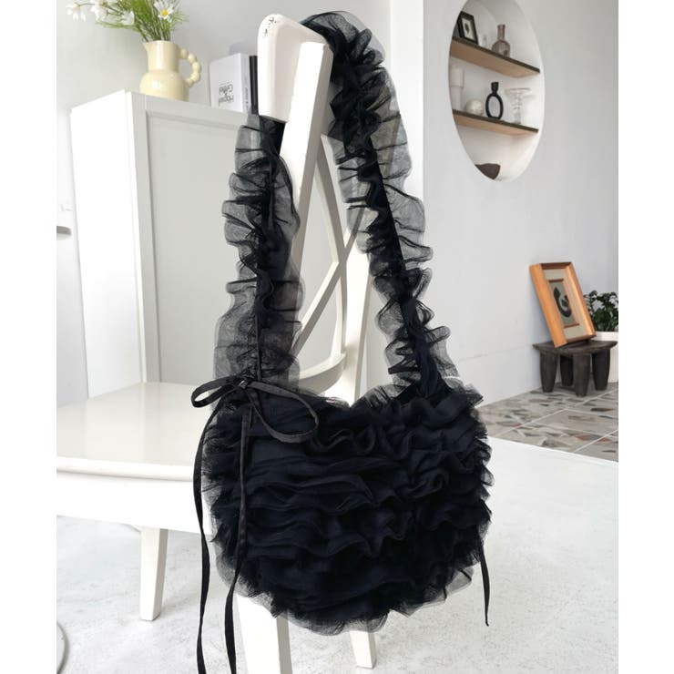 チュールフリルハーフムーンバッグ | moment+ | 詳細画像55 