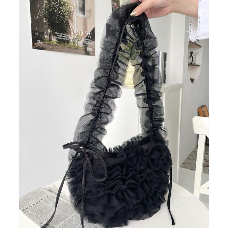 チュールフリルハーフムーンバッグ | moment+ | 詳細画像57 