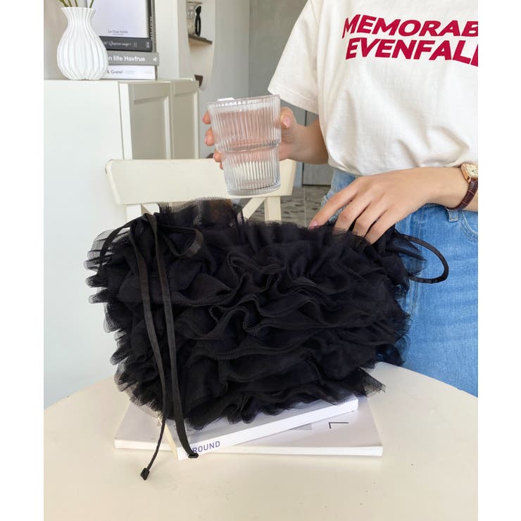 チュールフリルハーフムーンバッグ | moment+ | 詳細画像60 