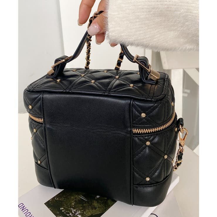 ハートチャームビジューキルティングバニティバッグ | moment+ | 詳細画像24 