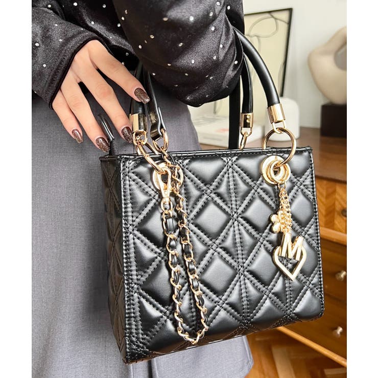 オリジナルチャーム付き2WAYキルティングバッグ | moment+ | 詳細画像19 