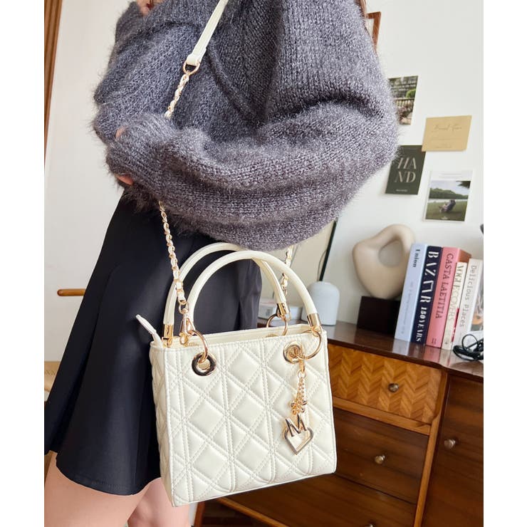 オリジナルチャーム付き2WAYキルティングバッグ | moment+ | 詳細画像29 