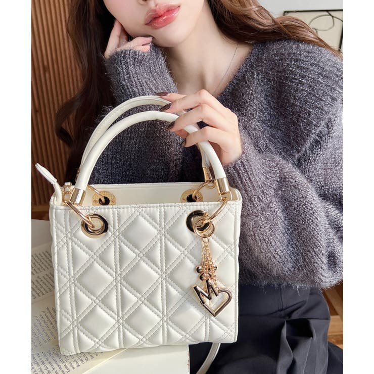 オリジナルチャーム付き2WAYキルティングバッグ | moment+ | 詳細画像32 