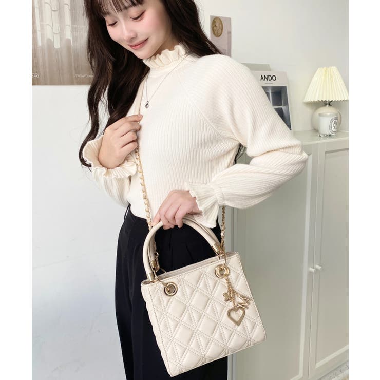 オリジナルチャーム付き2WAYキルティングバッグ | moment+ | 詳細画像36 