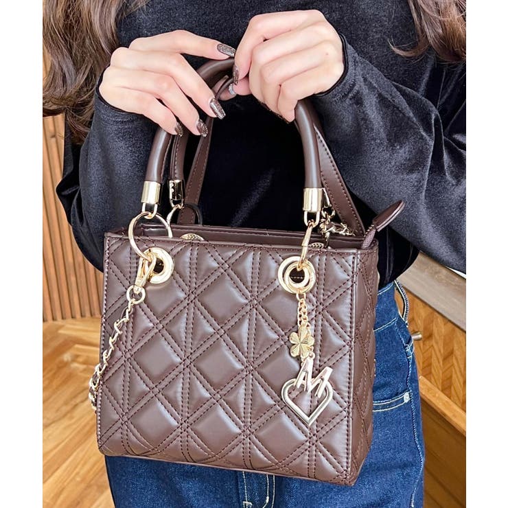 オリジナルチャーム付き2WAYキルティングバッグ | moment+ | 詳細画像8 