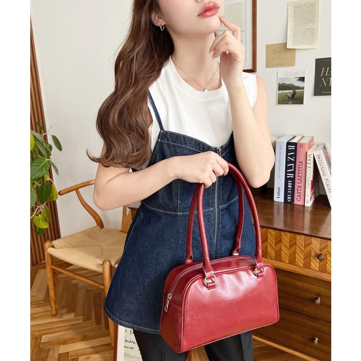 ロングハンドルボストンバッグ | moment+ | 詳細画像10 