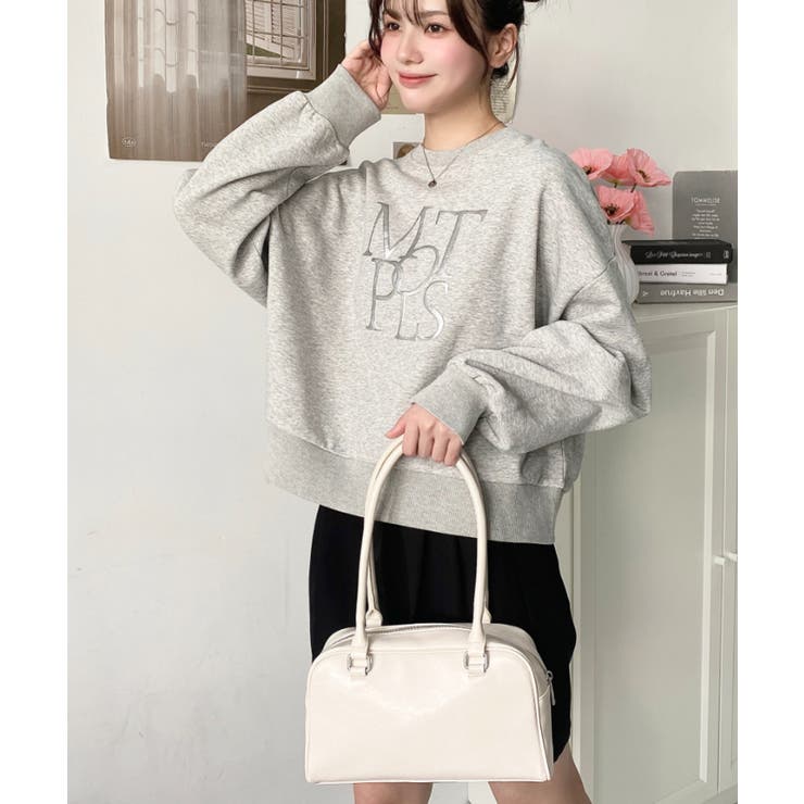 ロングハンドルボストンバッグ | moment+ | 詳細画像3 