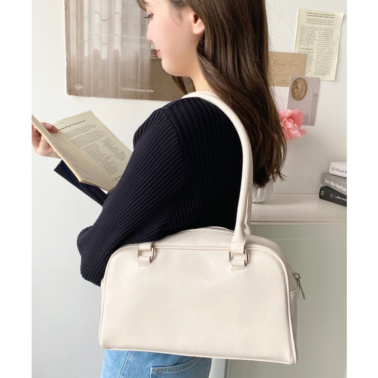 ロングハンドルボストンバッグ | moment+ | 詳細画像4 