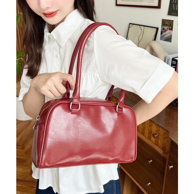 ロングハンドルボストンバッグ | moment+ | 詳細画像8 