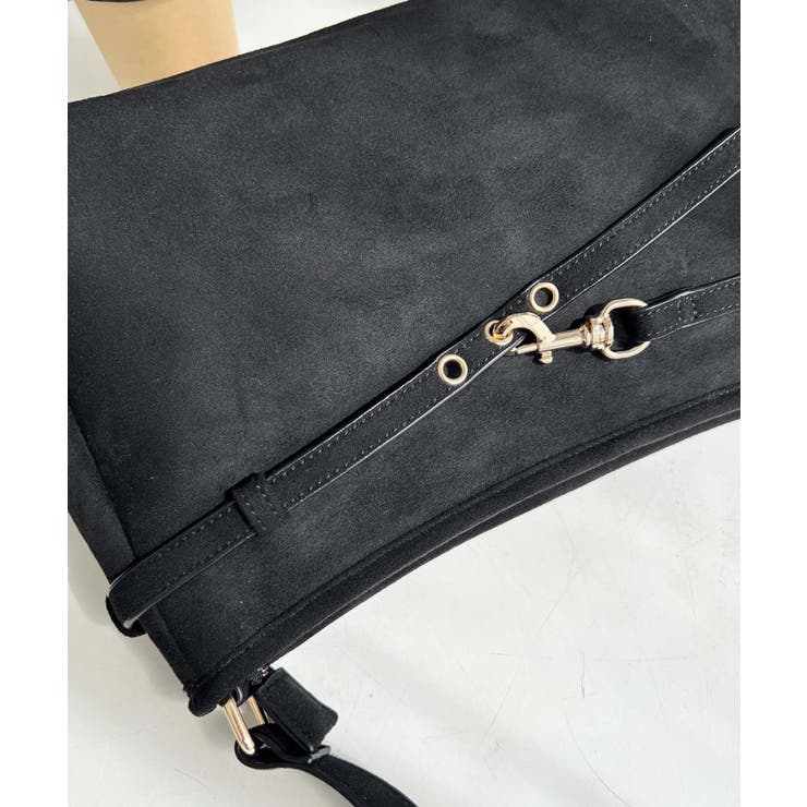 スエードフロントデザインハンドバッグ スエードバッグ | moment+ | 詳細画像5 