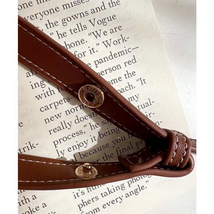 配色ステッチワンハンドラウンドショルダーバッグ | moment+ | 詳細画像15 