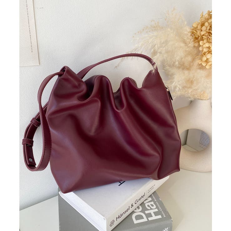 ワンハンドルギャザーショルダーバッグ[品番：ERMW0004138]｜moment+