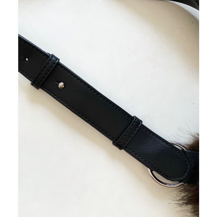 ベルトショルダーアニマルフェイクファーバッグ | moment+ | 詳細画像15 