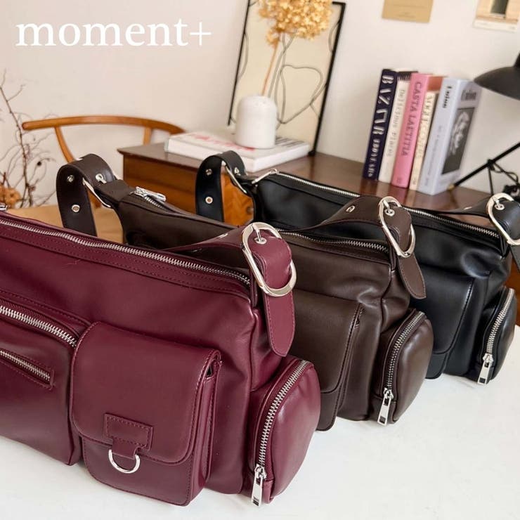 ベルトショルダーマルチポケットハンドバッグ[品番：ERMW0004134