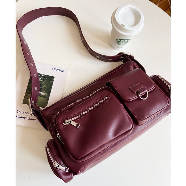 ベルトショルダーマルチポケットハンドバッグ | moment+ | 詳細画像15 