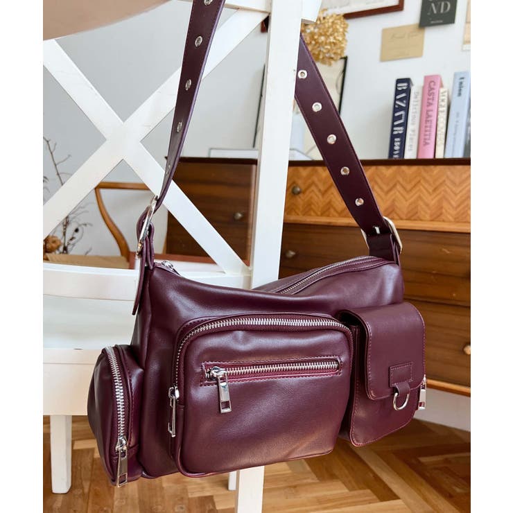 ベルトショルダーマルチポケットハンドバッグ | moment+ | 詳細画像16 