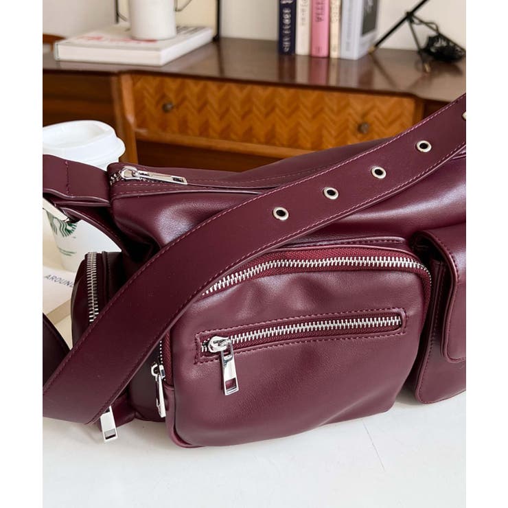 ベルトショルダーマルチポケットハンドバッグ | moment+ | 詳細画像18 