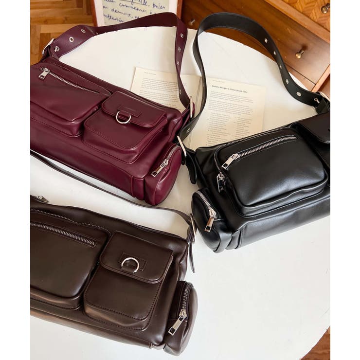 ベルトショルダーマルチポケットハンドバッグ | moment+ | 詳細画像21 