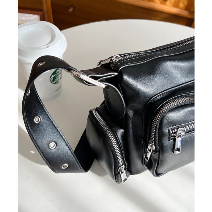 ベルトショルダーマルチポケットハンドバッグ | moment+ | 詳細画像5 