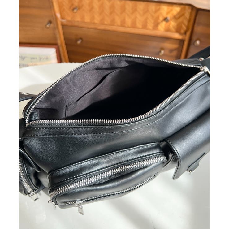 ベルトショルダーマルチポケットハンドバッグ | moment+ | 詳細画像9 